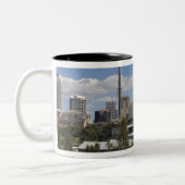 Australië, Sydney, Potts Point. Sydney skyline. Tweekleurige Koffiemok (Links)
