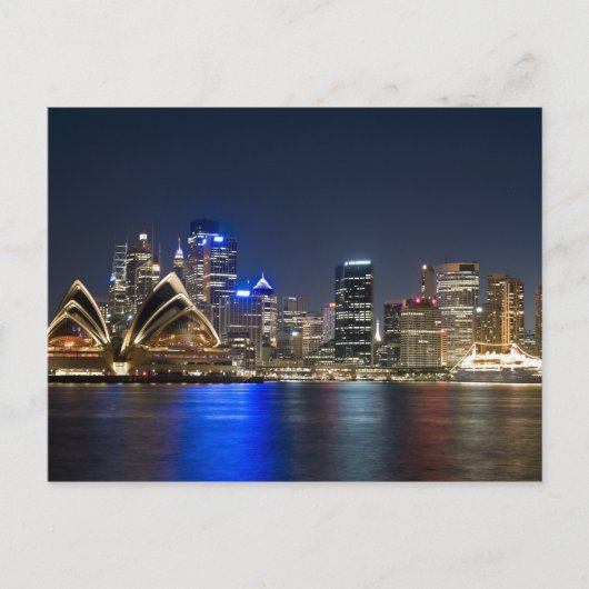 Australië, Sydney. Skyline met Opera House gezien Briefkaart (Voorkant)