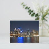 Australië, Sydney. Skyline met Opera House gezien Briefkaart (Staand voorkant)
