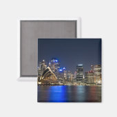 Australië, Sydney. Skyline met Opera House gezien Magneet (Voorkant / Achterkant)