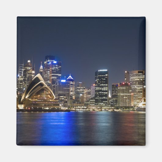 Australië, Sydney. Skyline met Opera House gezien Magneet (Voorkant)