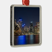 Australië, Sydney. Skyline met Opera House gezien Metalen Ornament (Rechts)