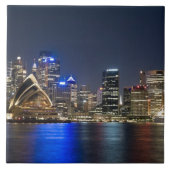 Australië, Sydney. Skyline met Opera House gezien Tegeltje (Voorkant)