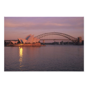 Australië, Sydney, Sydney Opera House gebouwd Foto Afdruk