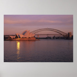 Australië, Sydney, Sydney Opera House gebouwd Poster