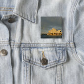 Australië, Sydney, Sydney Opera House, Vierkante Button 5,1 Cm (In situ)