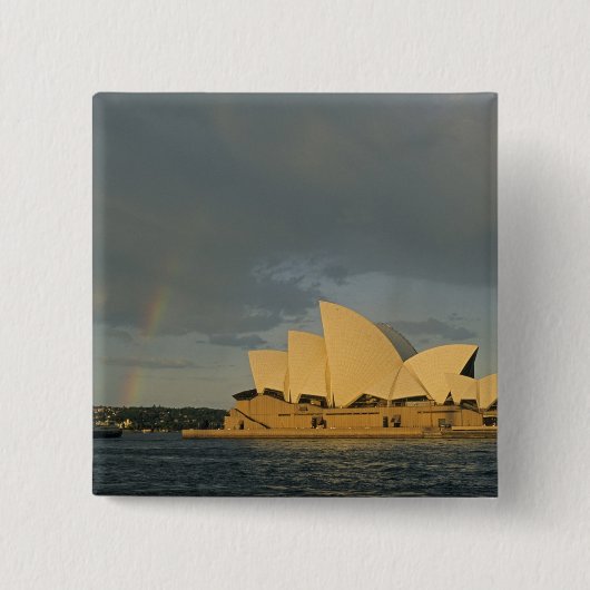 Australië, Sydney, Sydney Opera House, Vierkante Button 5,1 Cm (Voorkant)