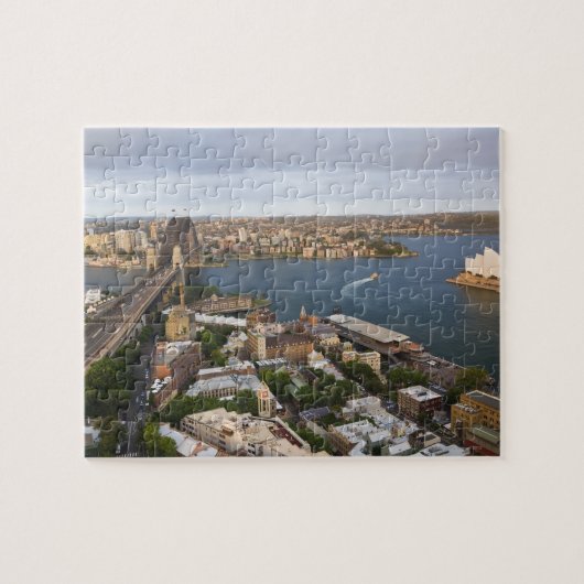 Australië, Sydney, uitzicht over The Rocks & Sydne Legpuzzel (Horizontaal)