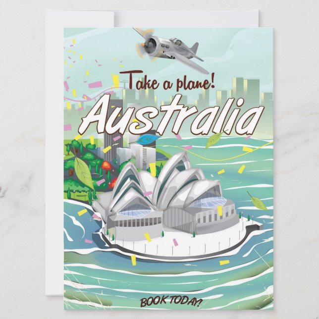 Australië Sydney vintage reisposter (Voorkant)