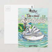 Australië Sydney vintage reisposter Briefkaart (Voorkant / Achterkant)