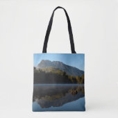 Australië Tasmania Mountain Reflections Lake Foto Tote Bag (Voorkant)