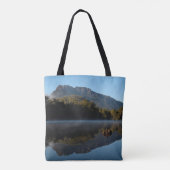 Australië Tasmania Mountain Reflections Lake Foto Tote Bag (Achterkant)