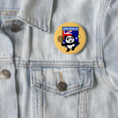 Australië Tennis Panda Ronde Button 5,7 Cm (In situ)