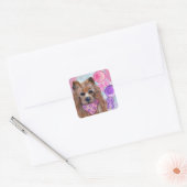 AUSTRALIË TERRIËR   VIERKANTE STICKER (Envelop)