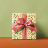 Australië thema patroon geel cadeaupapier