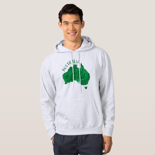 AUSTRALIË TOTAAL LEGEND GROEN HOODIE (Voorkant volledig)