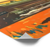 Australië - Trans-Australische spoorweg Poster (Hoek)