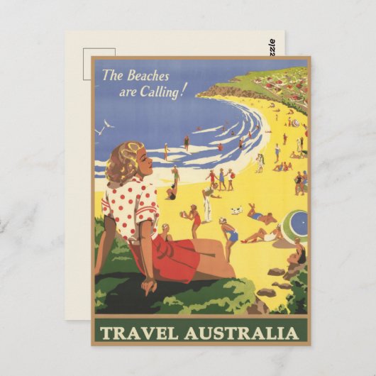 Australië Travel Briefkaart (Voorkant / Achterkant)