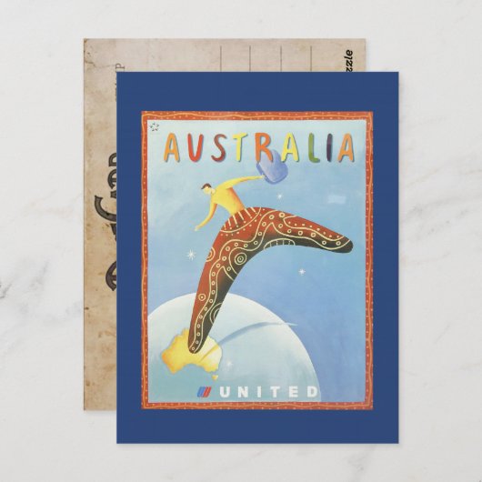 Australië Travel Briefkaart (Voorkant / Achterkant)