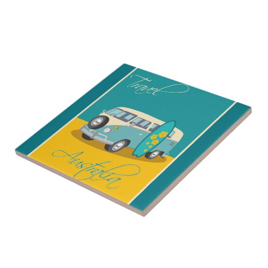 Australië:Travel keramische tegel Tegeltje (Zijkant)