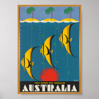 Australië Travel Vintage Poster
