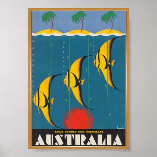 Australië Travel Vintage Poster (Voorkant)