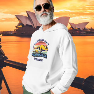 Australië Trip Kangaroo Sunset Custom Hoodie