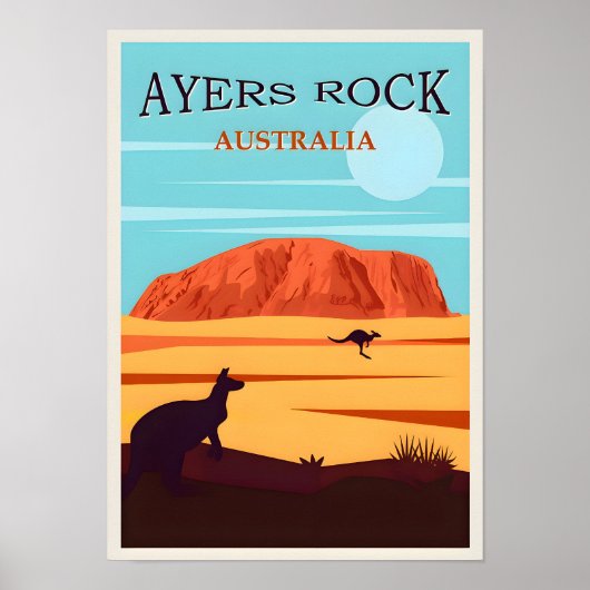 Australië Ulura Travel Poster (Voorkant)