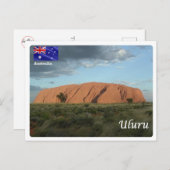 Australië - Uluru - Briefkaart (Voorkant / Achterkant)