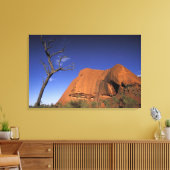 Australië, Uluru Kata Tjuta National Park, Uluru Canvas Afdruk (Insitu (Woonkamer))