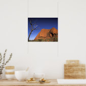 Australië, Uluru Kata Tjuta National Park, Uluru Poster (Keuken)