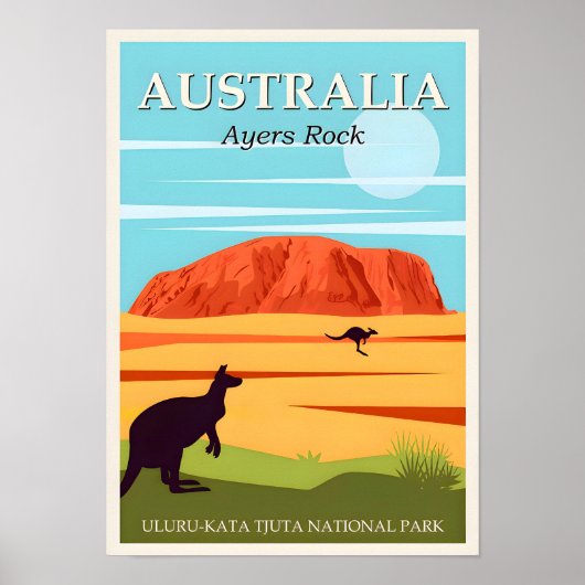 Australië Uluru-Kata Travel Poster (Voorkant)