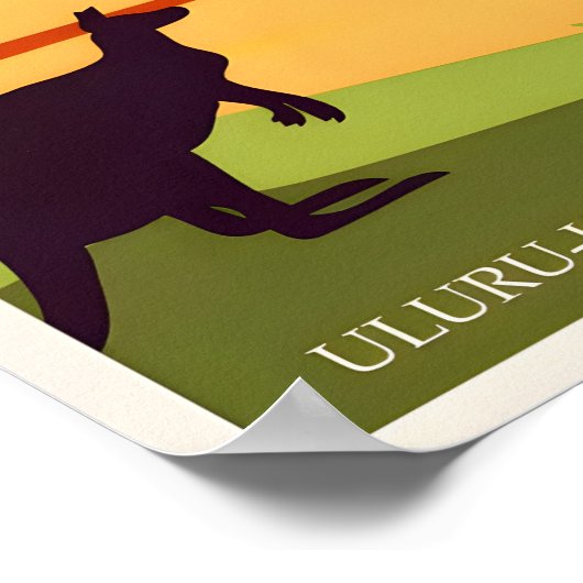 Australië Uluru-Kata Travel Poster (Hoek)