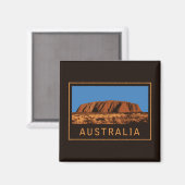 Australië Uluru Magneet (Voorkant / Achterkant)