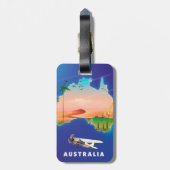 Australië vakantie reisposter bagagelabel (Achterkant verticaal)