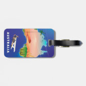 Australië vakantie reisposter bagagelabel (Achterkant horizontaal)