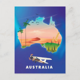 Australië vakantie reisposter briefkaart