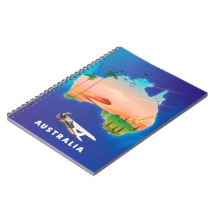 Australië vakantie reisposter notitieboek