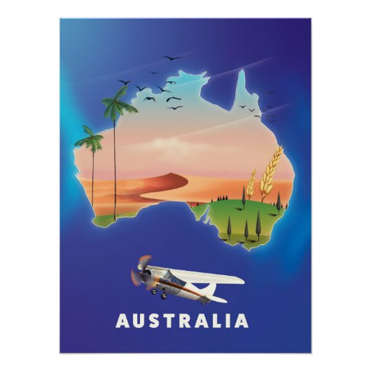Australië vakantie reisposter perfect poster (Voorkant)