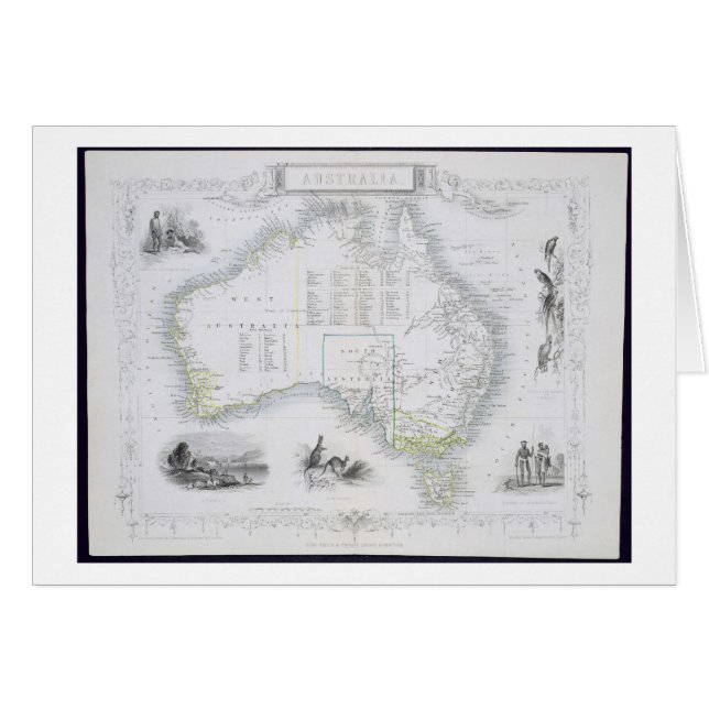 Australië, van een reeks Wereldkaarten die door (Voorkant Horizontaal)