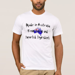 Australië van Lokale en Ingevoerde Ingrediënten T-shirt