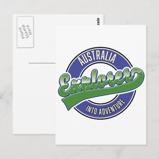 Australië-verkenner in avontuur briefkaart (Voorkant / Achterkant)