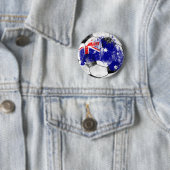 Australië - Verstoorde Voetbal Ronde Button 5,7 Cm (In situ)