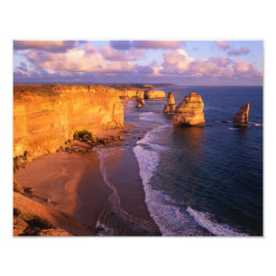 Australië, Victoria. 12 Apostelen, haven Foto Afdruk