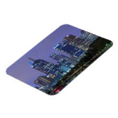 Australië, Victoria, Melbourne, along skyline Magneet (Linkerzijde)