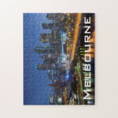 Australië, Victoria, Melbourne, silhouet met Legpuzzel (Verticaal)