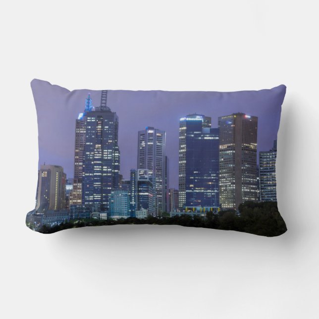 Australië, Victoria, Melbourne, skyline langs Kussen (Voorkant)