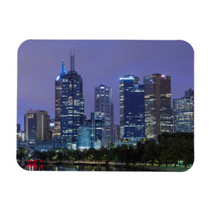 Australië, Victoria, Melbourne, skyline langs Magneet