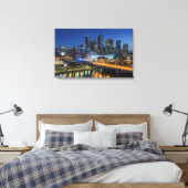 Australië, Victoria, Melbourne, skyline met Canvas Afdruk (Insitu (Slaapkamer))