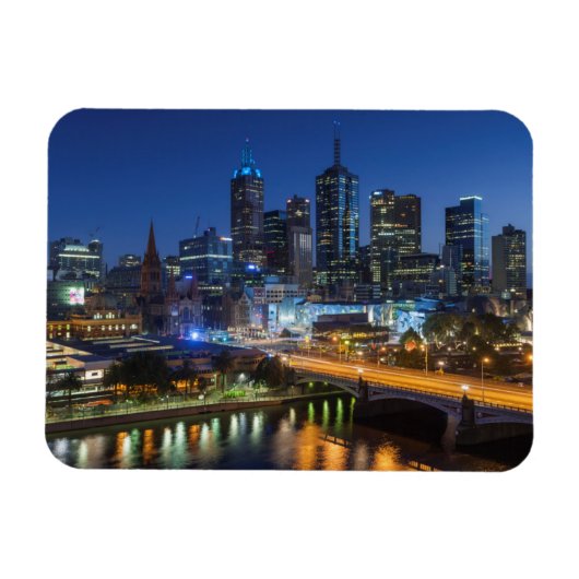 Australië, Victoria, Melbourne, skyline met Magneet (Horizontaal)